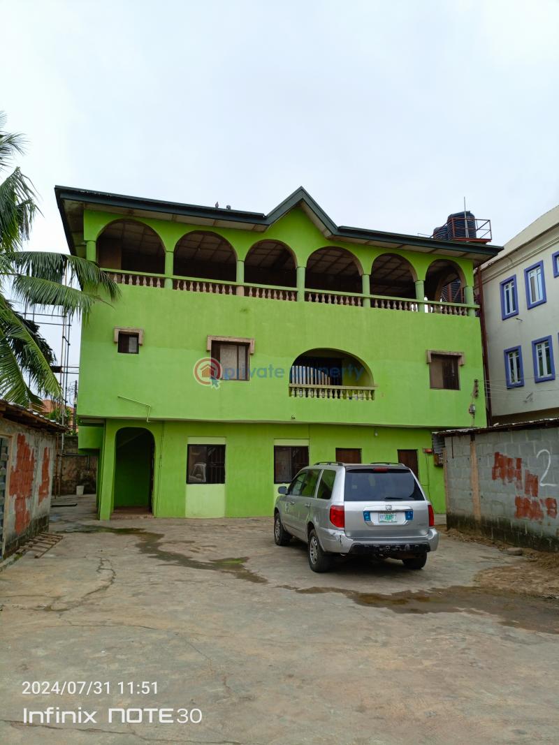 A 6bedroom all ensuite duplex with 3shops on a tarred road - 5 6 bedroom Detached Duplex For Sale An Estate At Cement Mangoro Ikeja Lagos - 5