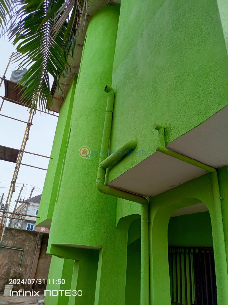 A 6bedroom all ensuite duplex with 3shops on a tarred road - 2 6 bedroom Detached Duplex For Sale An Estate At Cement Mangoro Ikeja Lagos - 2