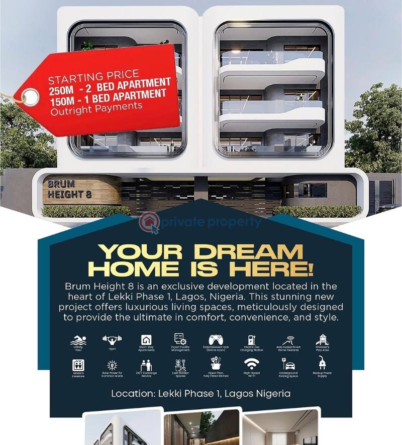 1 bedroom Block Of Flats For Sale Lekki Phase 1 Lagos - 2