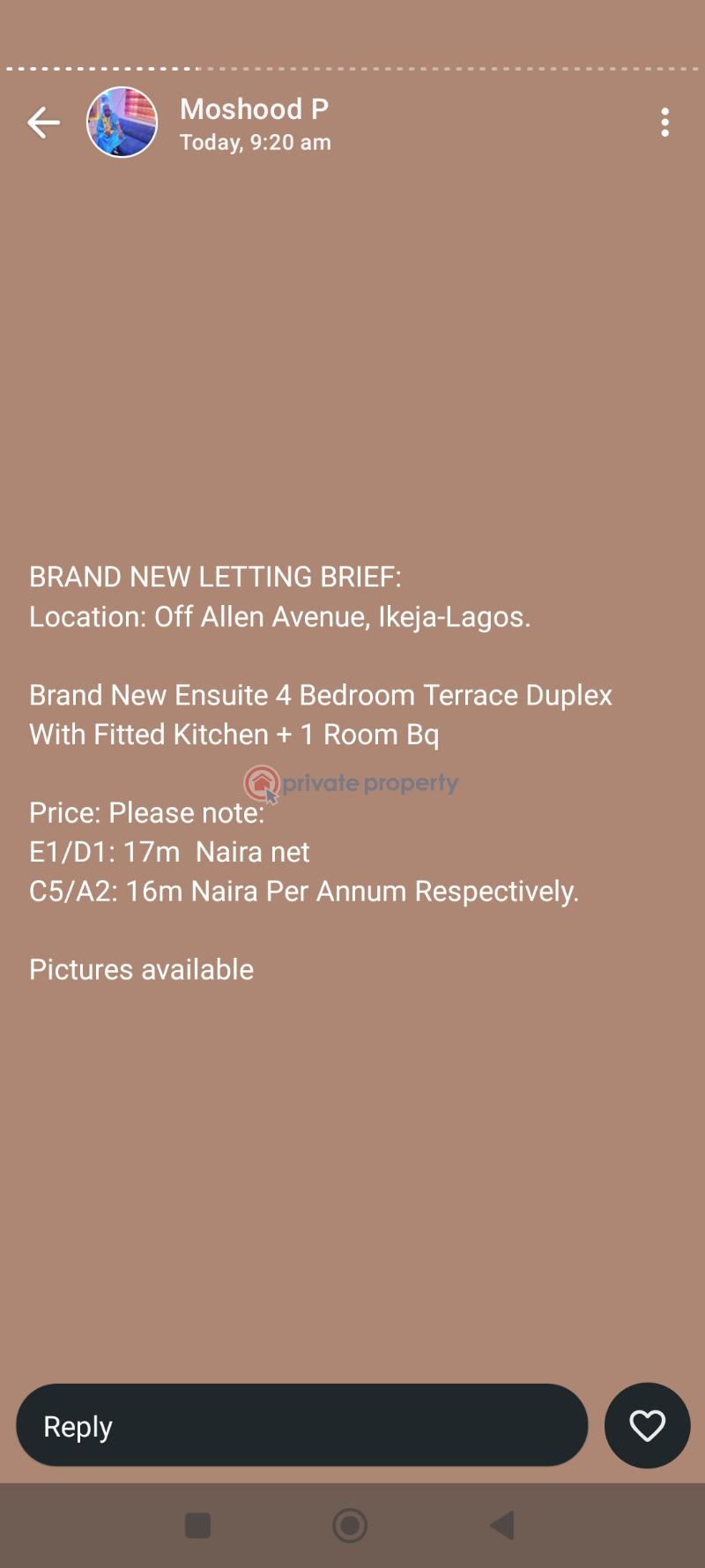 A brand new 4 bedrooms dupelx terrace with fited kitchen - 0 4 bedroom Flat & Apartment For Rent Off Allen Avenue, Ikeja Allen Avenue Ikeja Lagos - 0
