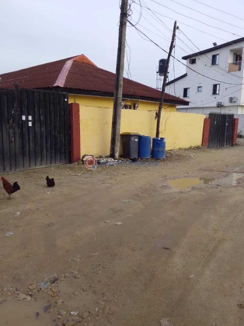 A bungalow of 8 mini flat on corner piece fence round 3 bedroom Bungalow For Sale Ifako-Gbagada Lagos