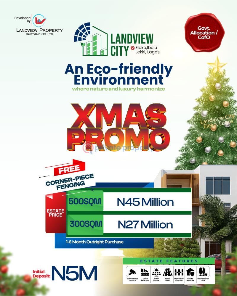 Residential Land For Sale Landview City Estate Eleko Ibeju-Lekki Lagos - 0
