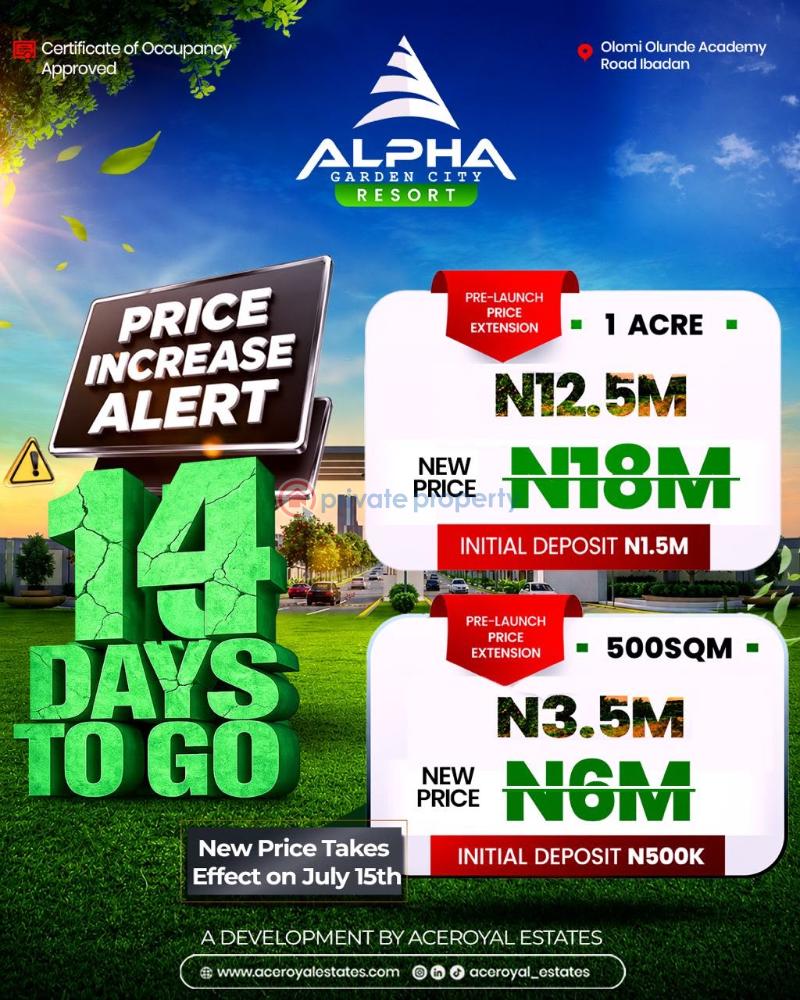 Mixed use Land For Sale Alpha Garden City Resort In Olomi Olunde Academy Road Very Close To The Ibadan Circular Road & Academy Junction Olomi Ibadan Oyo - 2