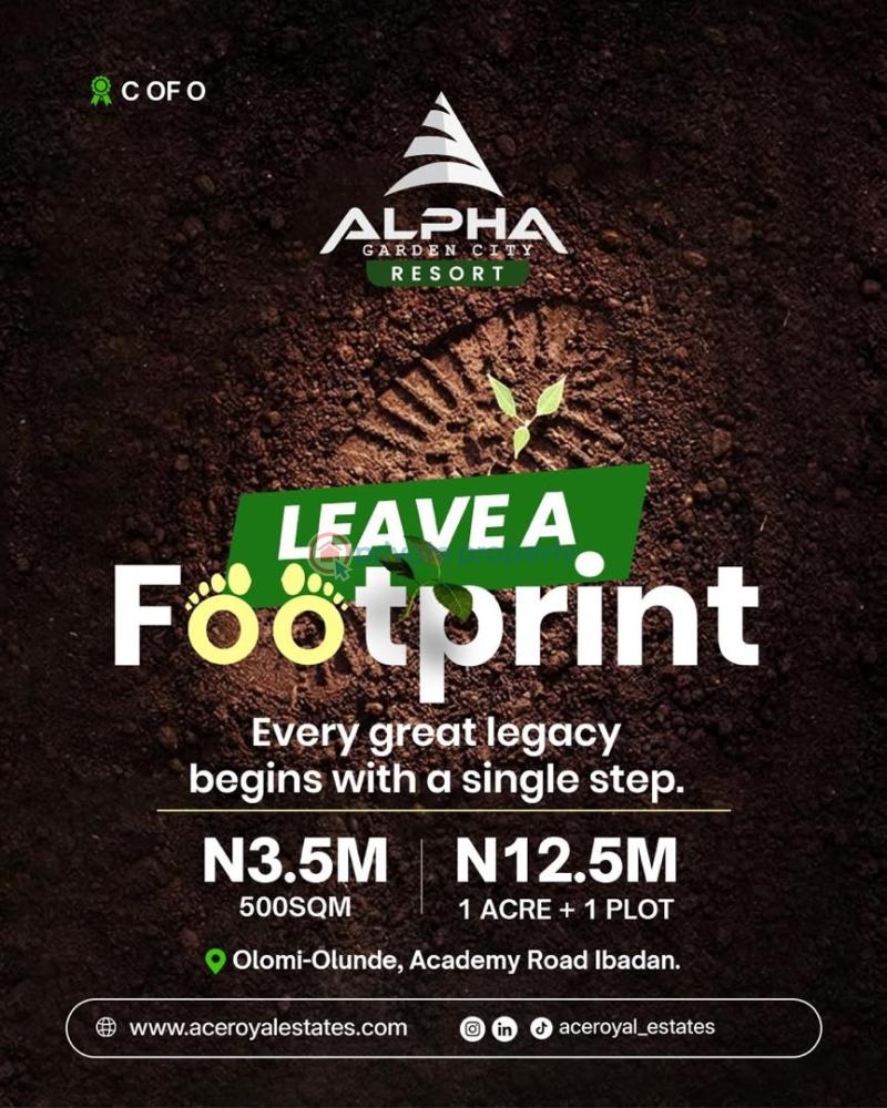 Mixed use Land For Sale Alpha Garden City Resort In Olomi Olunde Academy Road Very Close To The Ibadan Circular Road & Academy Junction Olomi Ibadan Oyo - 4