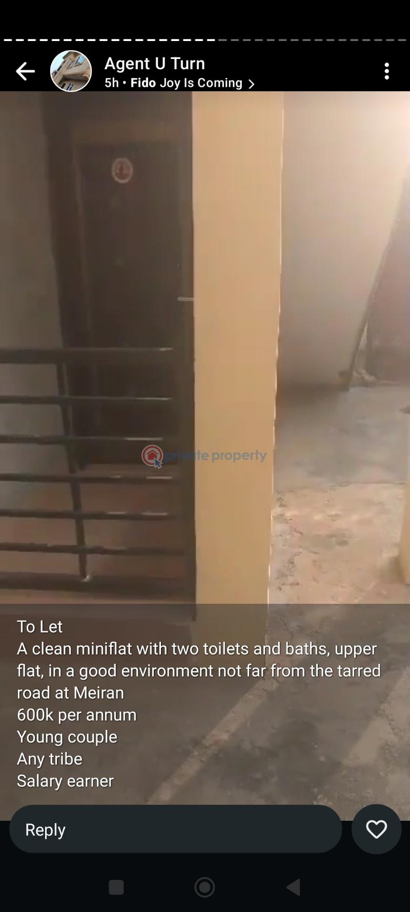 1 bedroom Mini Flat For Rent Meiran Road Meiran Alimosho Lagos - 0