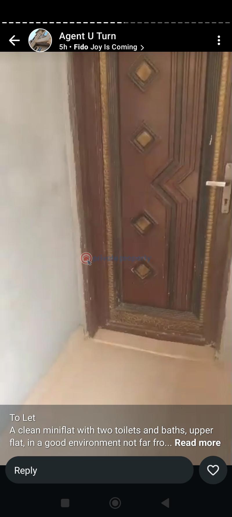 1 bedroom Mini Flat For Rent Meiran Road Meiran Alimosho Lagos - 1