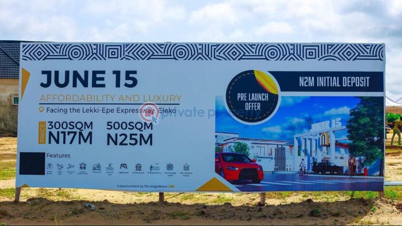 Land For Sale June 15 Estate, Beside Eleko Junction, Along Lekki Epe Expressway, Eleko Ibeju-Lekki Lagos - 17