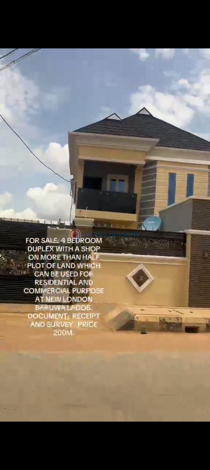 House For Sale New London,baruwa, Baruwa Ipaja Lagos - 1