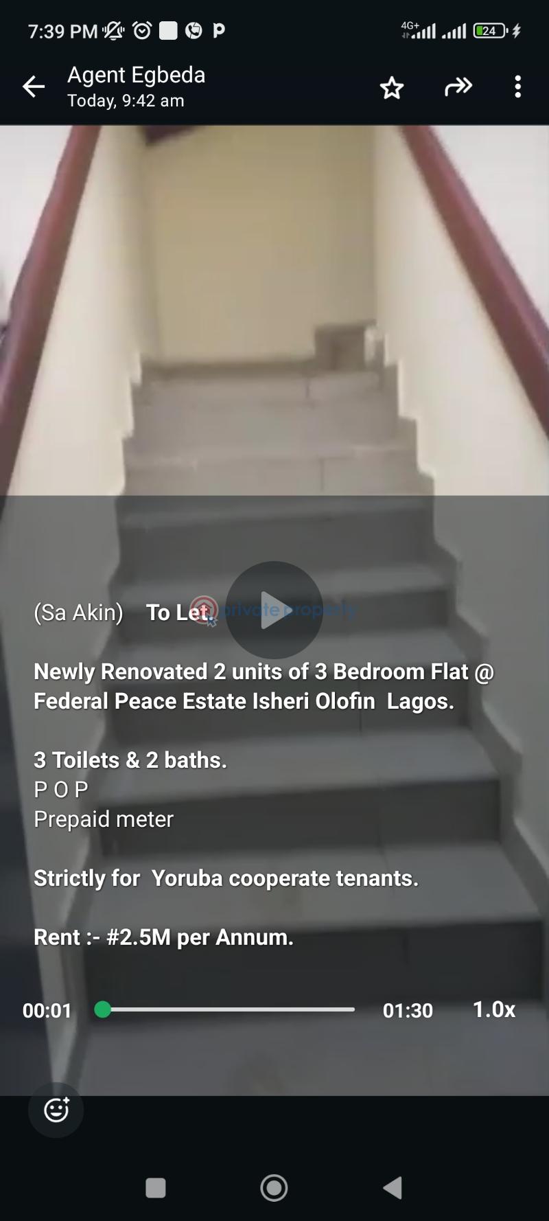 3 bedroom Block Of Flats For Rent Federal Peace Estate Isheri Olofin Isheri Egbe/Idimu Lagos - 0