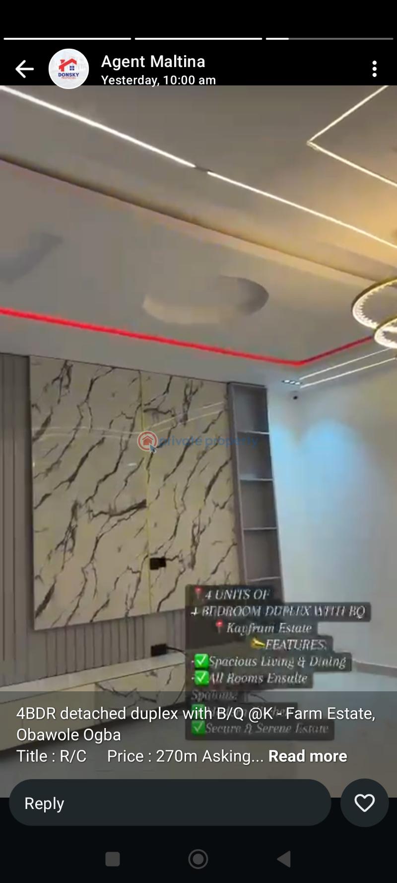 4 bedroom Detached Duplex For Sale Kay Farm Through Alamutu Estate Fagba Iju-obawole Ifako-Ijaiye Lagos - 5