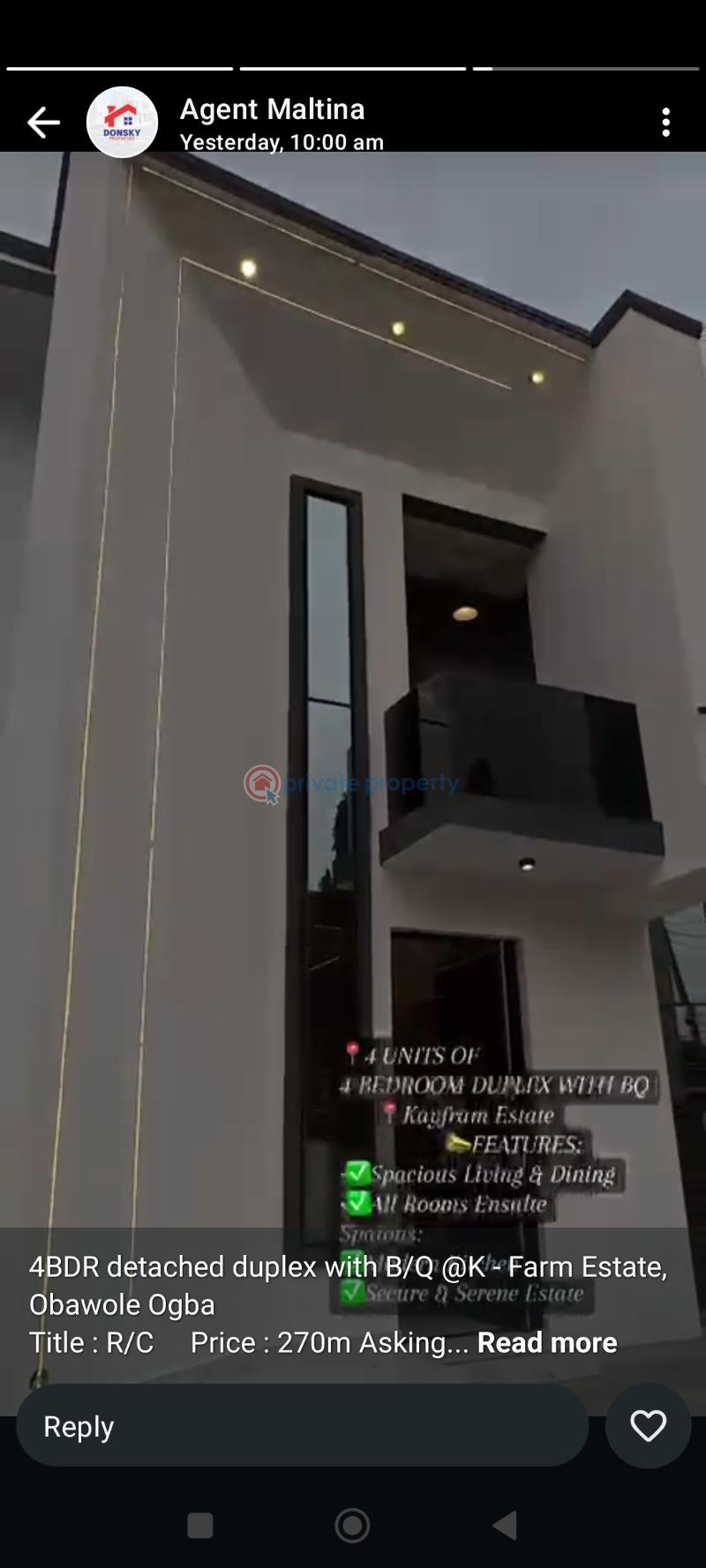 4 bedroom Detached Duplex For Sale Kay Farm Through Alamutu Estate Fagba Iju-obawole Ifako-Ijaiye Lagos - 3