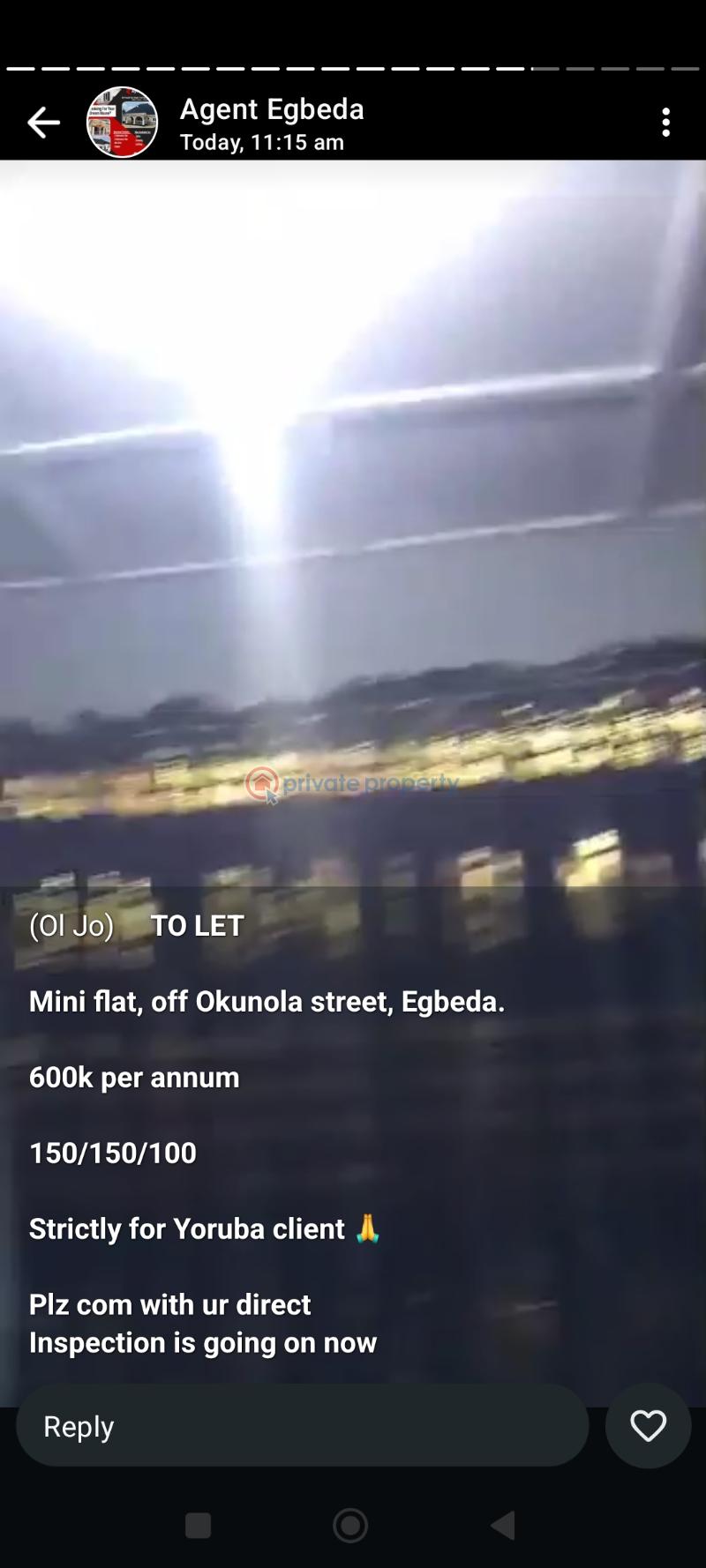 1 bedroom Mini Flat For Rent Okunola Egbeda Alimosho Lagos - 0