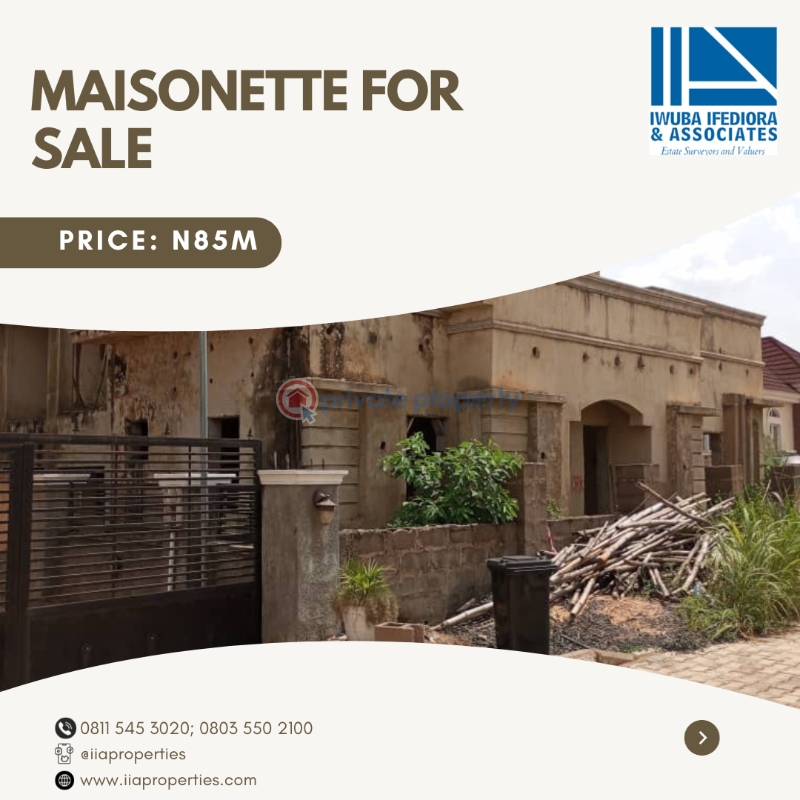 A modern design maisonnette (under construction) with spacious interiors comprising two (2) and three (3) bedroom flat apartments - 2 3 bedroom Maisonette For Sale Old Gra, Enugu, Enugu State Enugu Suburb Enugu Area  - 2