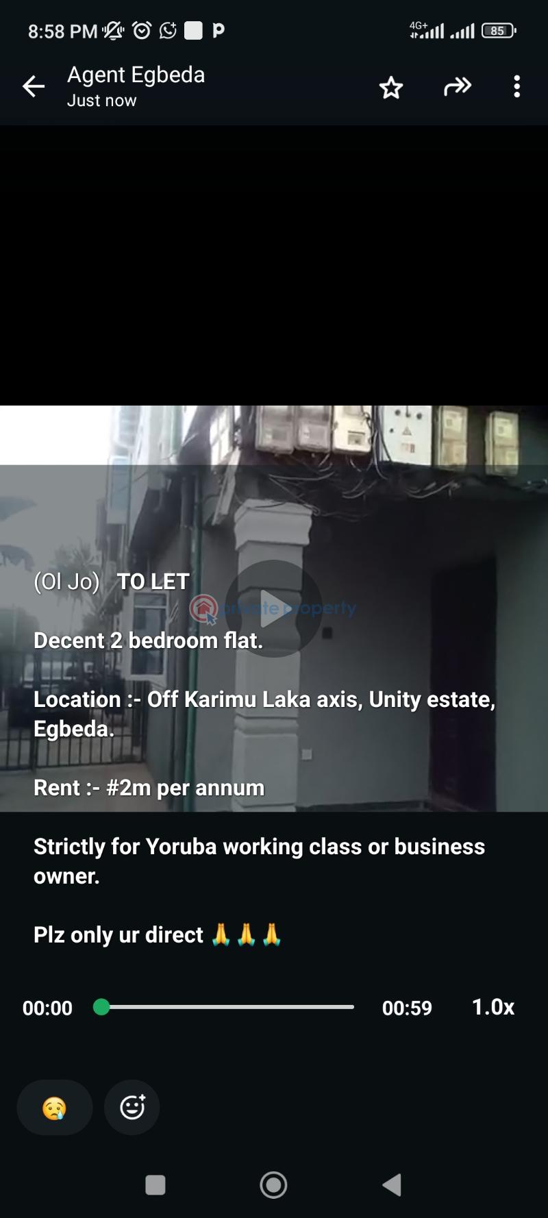2 bedroom Block Of Flats For Rent Karimu Laka Axis, Unity Estate Egbeda Egbeda Egbe/Idimu Lagos - 0