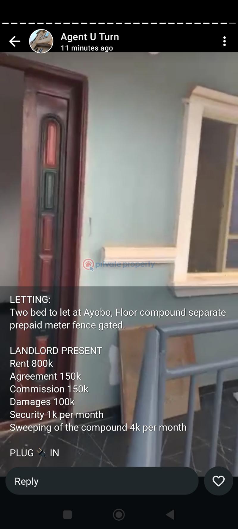 2 bedroom Block Of Flats For Rent Ayobo Ipaja Lagos - 0