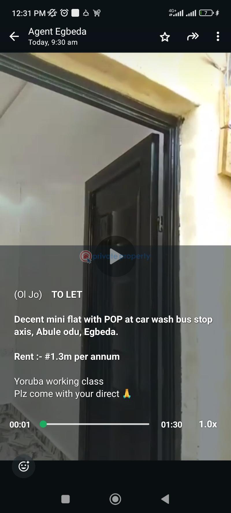1 bedroom Mini Flat For Rent Abuke Odu Bus Stop Egbeda Egbeda Egbe/Idimu Lagos - 0
