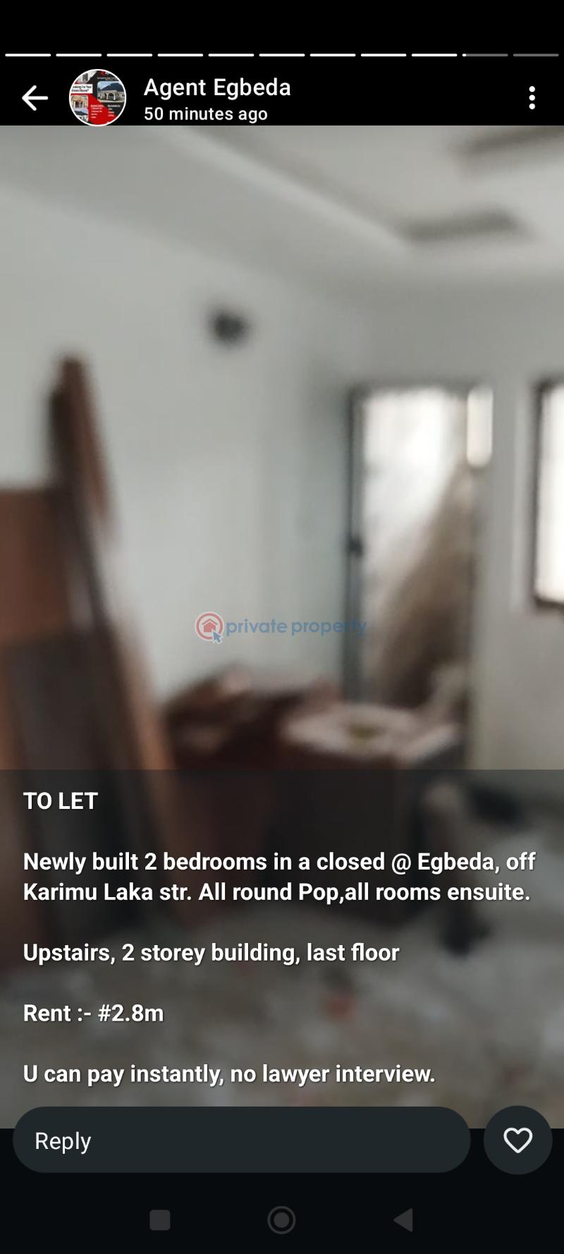 2 bedroom Block Of Flats For Rent Karim Laka, Egbeda Egbeda Egbe/Idimu Lagos - 0