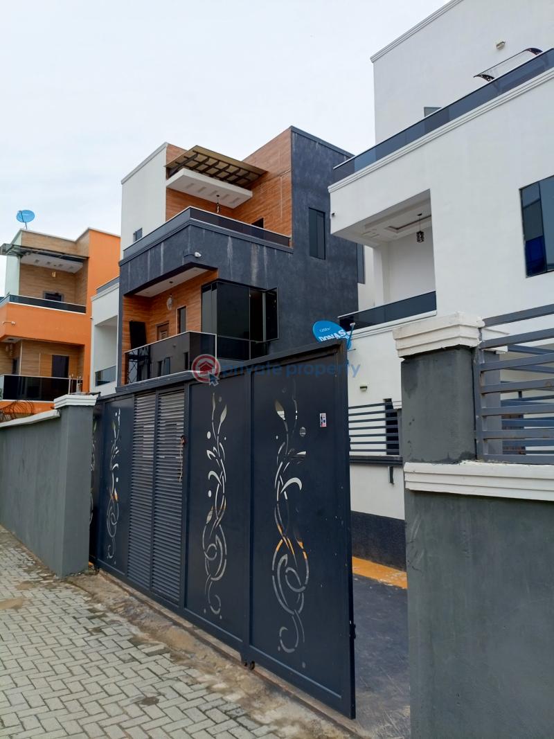A newly built 5bedroom duplex on 3floors @ military estate - 4 5 bedroom Detached Duplex For Sale Military Estate, Off Apple Junction Apple Junction Amuwo Odofin Lagos - 4