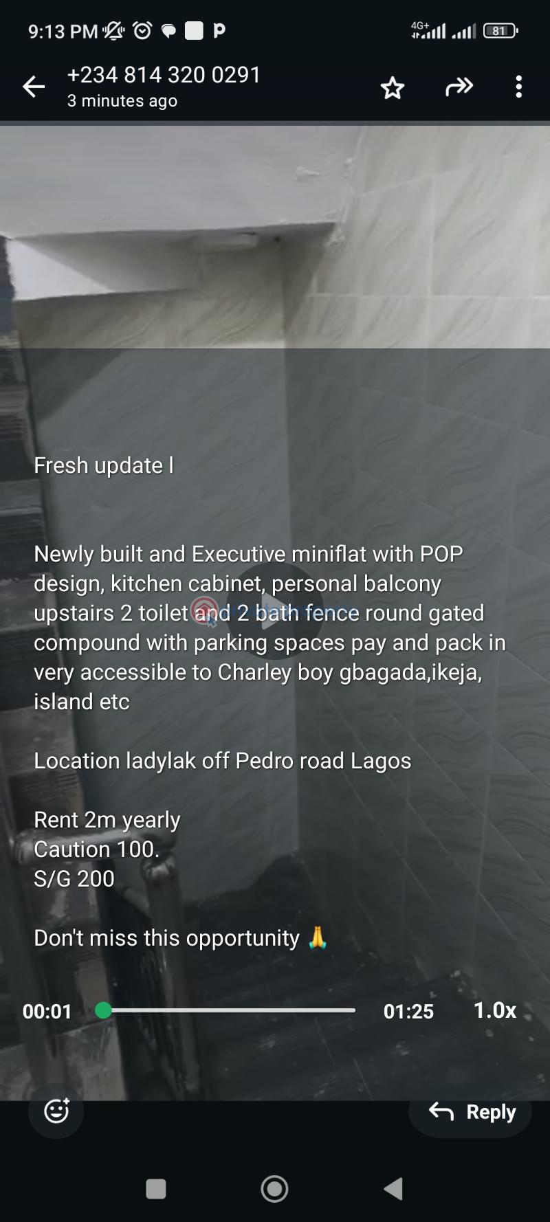 1 bedroom Mini Flat For Rent Ladylak Pedro Road Bariga Bariga Shomolu Lagos - 0