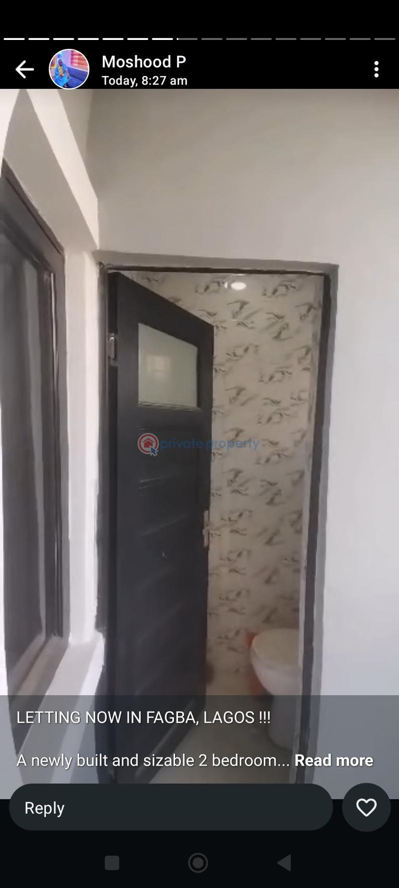 2 bedroom Block Of Flats For Rent Oshooo. Streeet, Faggba Iju  Agege Lagos - 2