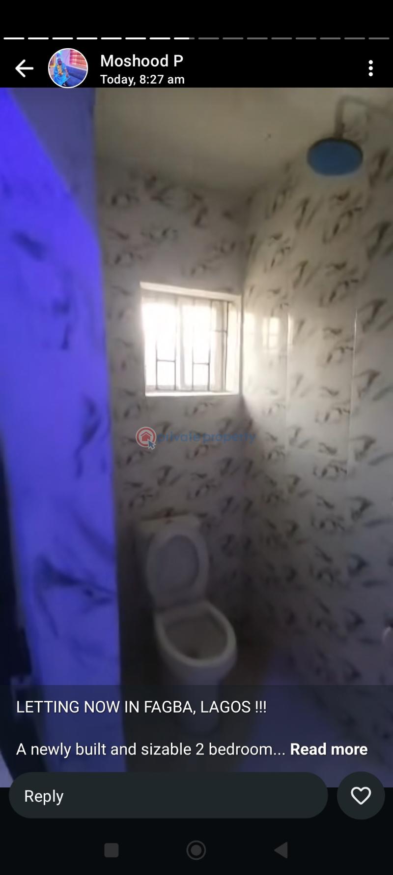 2 bedroom Block Of Flats For Rent Oshooo. Streeet, Faggba Iju  Agege Lagos - 9