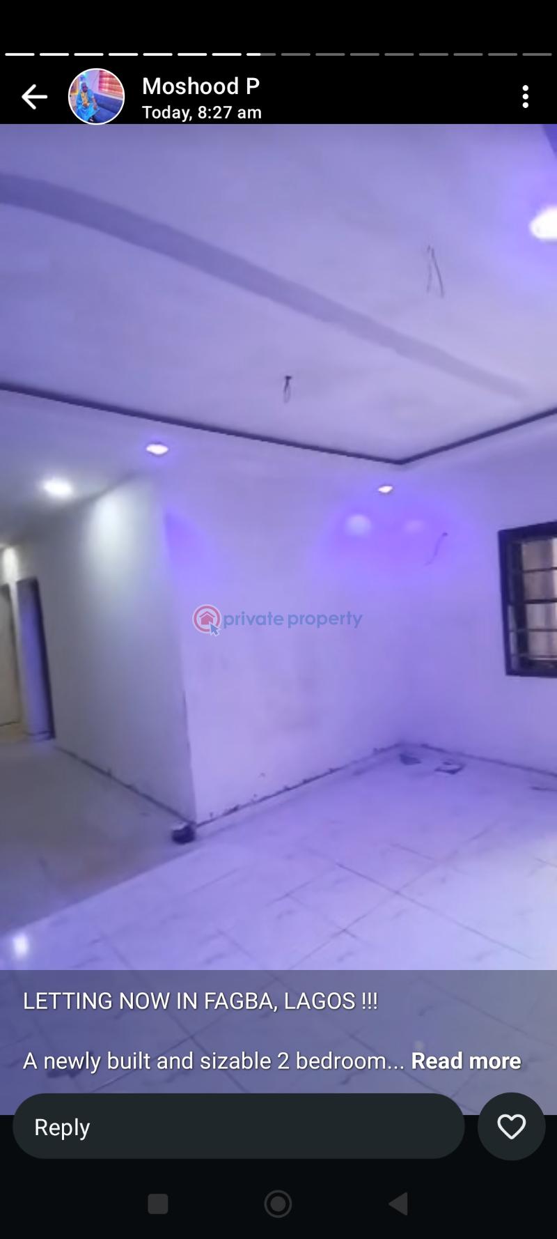 2 bedroom Block Of Flats For Rent Oshooo. Streeet, Faggba Iju  Agege Lagos - 5