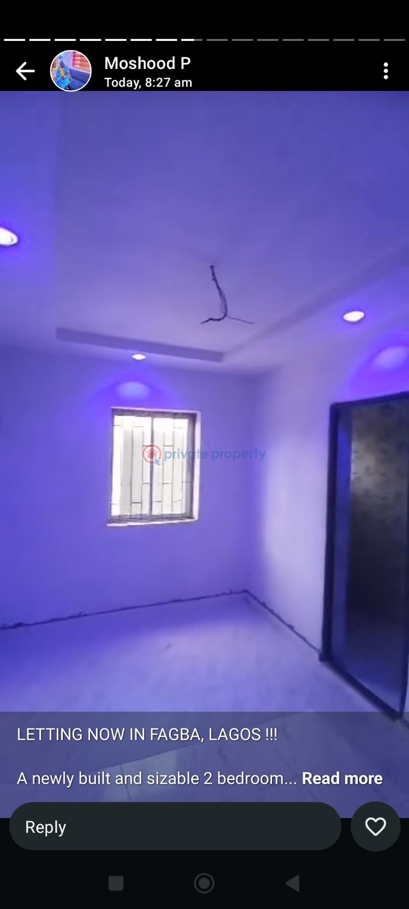 2 bedroom Block Of Flats For Rent Oshooo. Streeet, Faggba Iju  Agege Lagos - 6