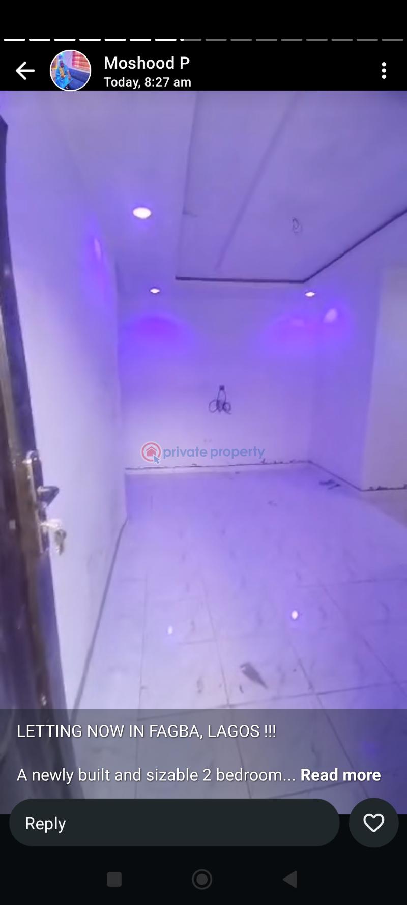 2 bedroom Block Of Flats For Rent Oshooo. Streeet, Faggba Iju  Agege Lagos - 3