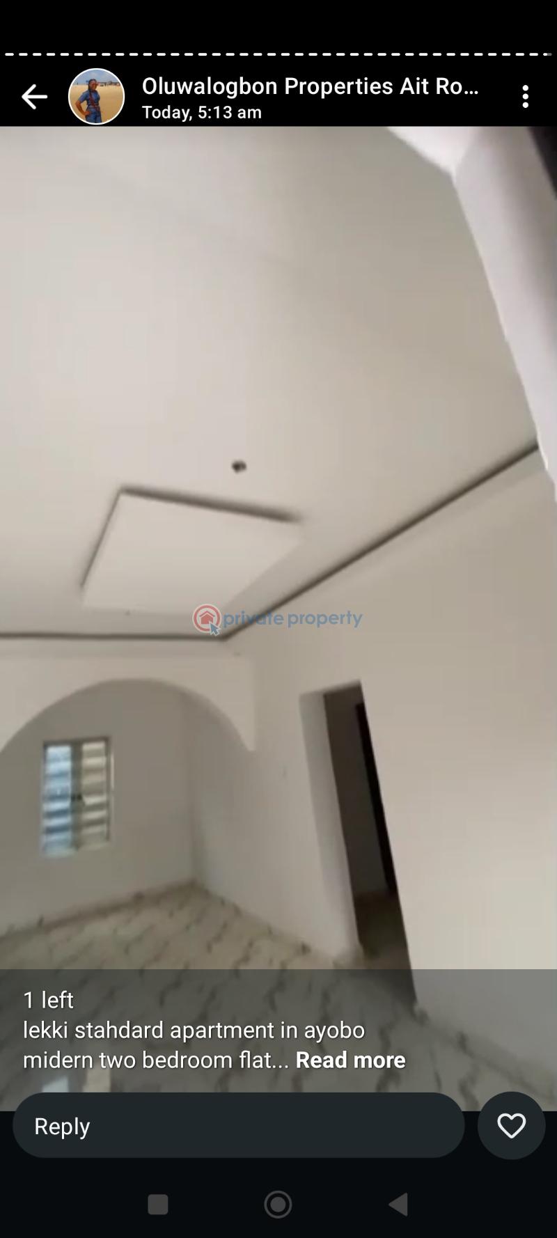 2 bedroom Block Of Flats For Rent Ayobo Ipaja Lagos - 2