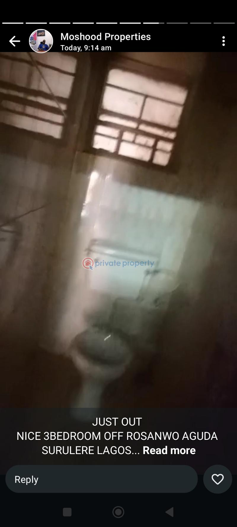 3 bedroom Mini Flat For Rent Rosanwo Aguda Surulere Aguda  Surulere Lagos - 0