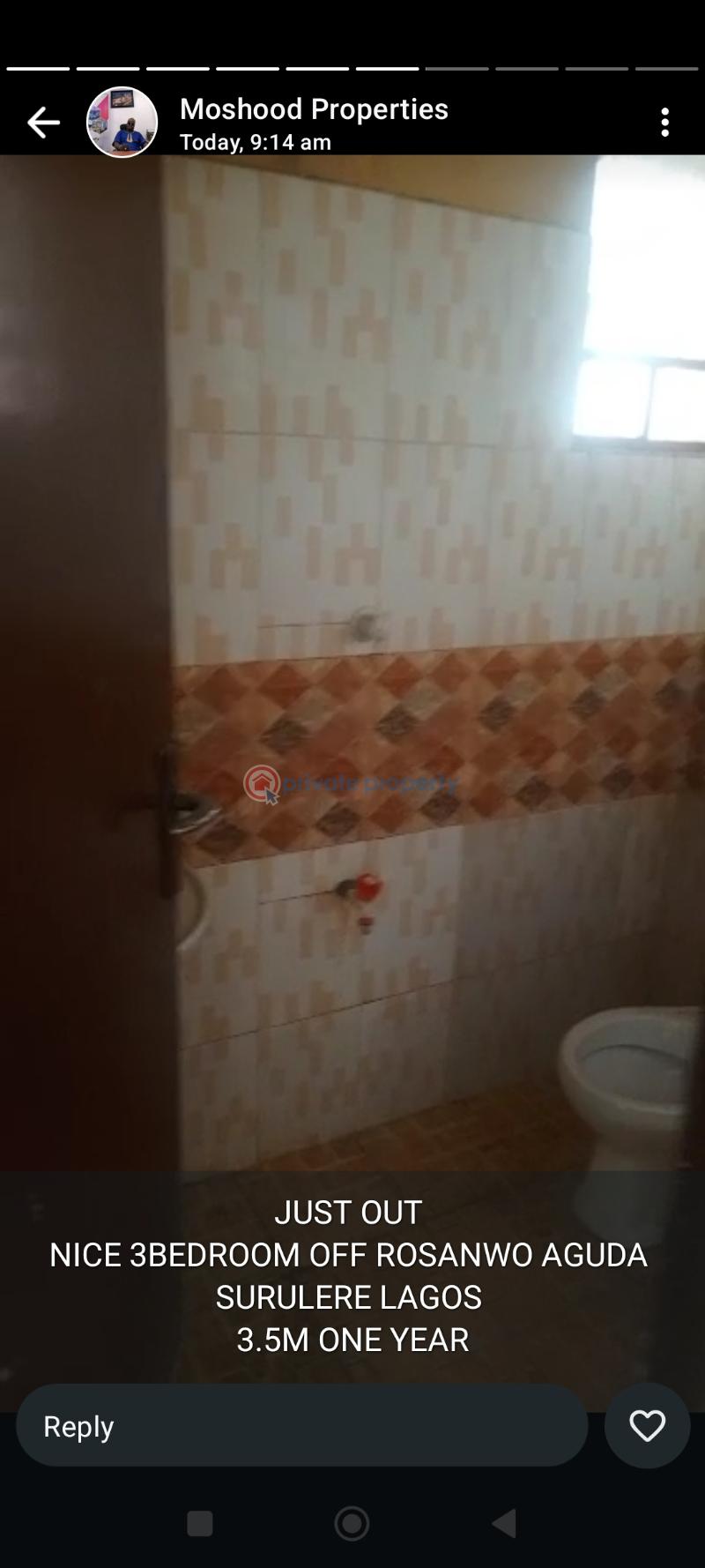 3 bedroom Mini Flat For Rent Rosanwo Aguda Surulere Aguda  Surulere Lagos - 13