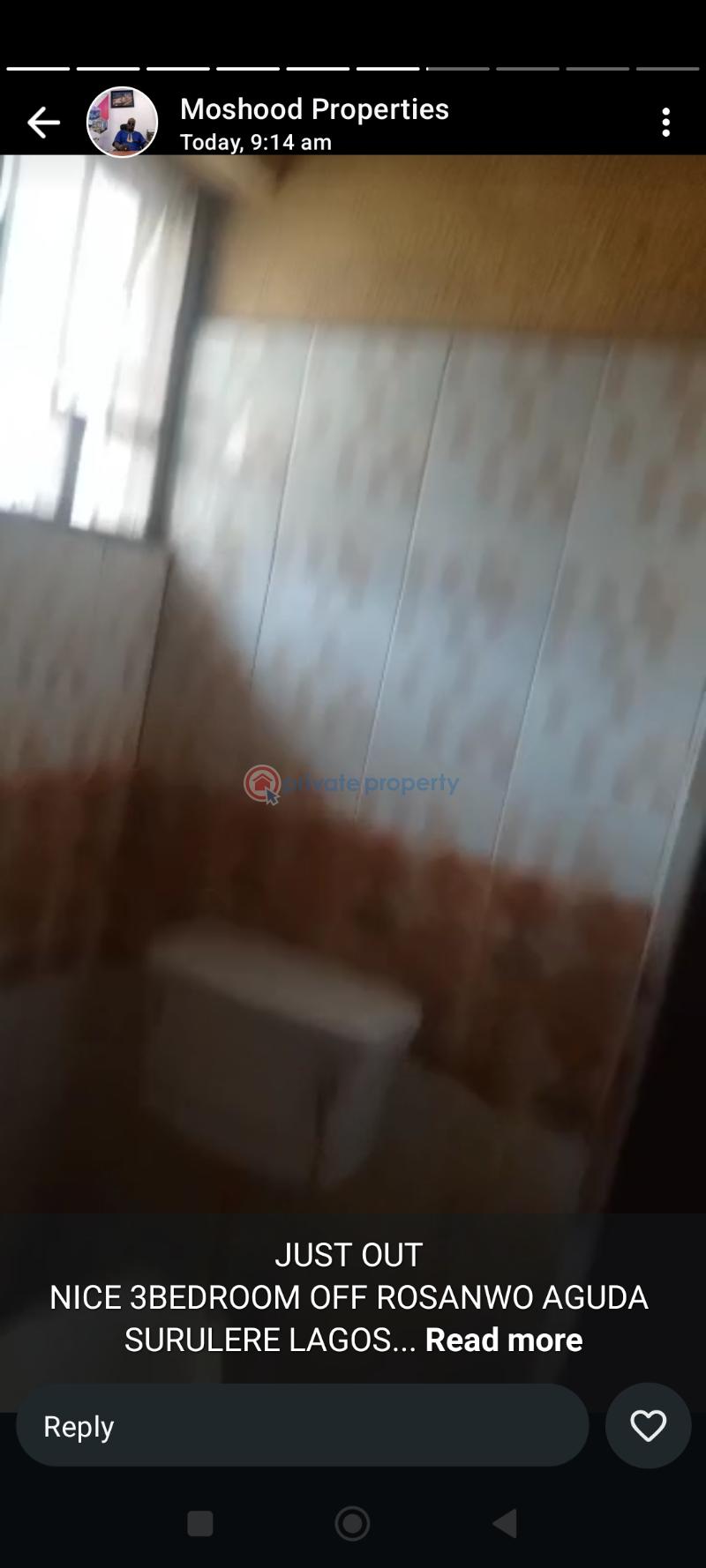 3 bedroom Mini Flat For Rent Rosanwo Aguda Surulere Aguda  Surulere Lagos - 12
