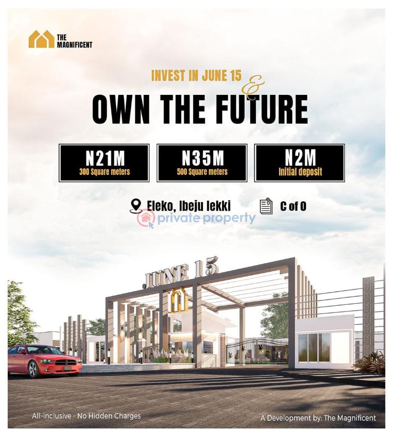 Land For Sale June 15 Estate, Beside Eleko Junction, Along Lekki Epe Expressway, Eleko Ibeju-Lekki Lagos - 9