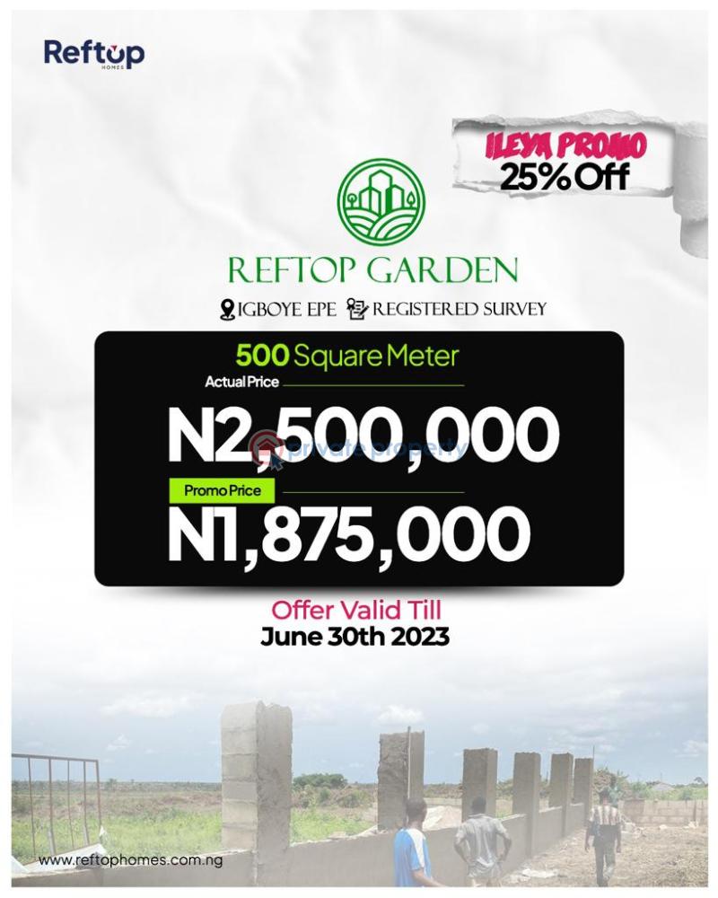 Land For Sale Reftop Gardens, Igboye, Epe, Epe Lagos - 1