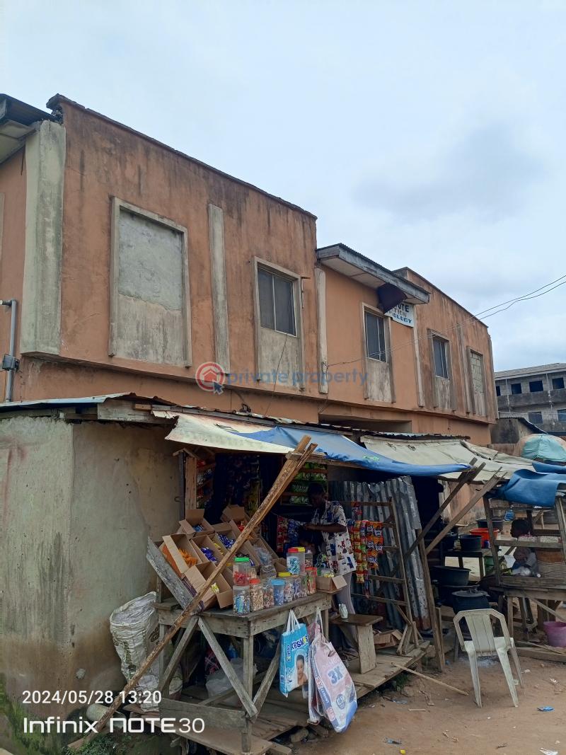A plot of land with 8units of room & parlour self contained, 2units of a room self contained, and 2shops. - 3 Block Of Flats For Sale About 4buildings From Ijegun Ikotun Road, Iyana Isheri Bus Stop, Ikotun Ikotun/Igando Lagos - 3