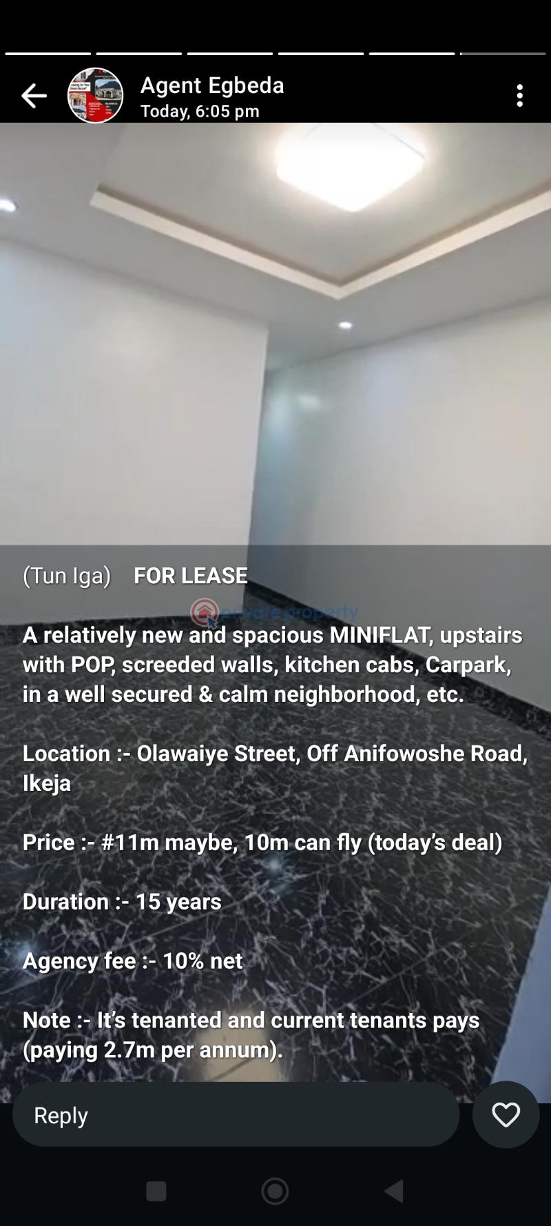 1 bedroom Mini Flat For Rent Olawaiye Street Off Qnifowose Ikeja Ikeja  Lagos - 0