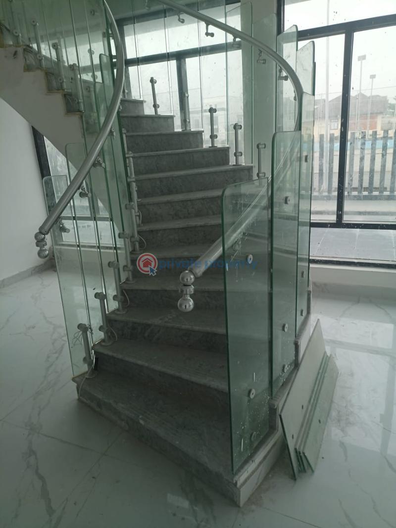 A six bedrooms fully detached house with swimming pool, elevator, cinema all rooms en suite. - 7 6 bedroom Detached Duplex For Sale Pinnock Beach Estate Osapa London Lekki Lagos - 7