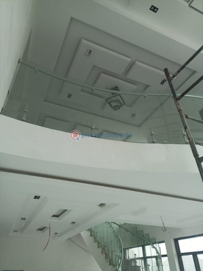 A six bedrooms fully detached house with swimming pool, elevator, cinema all rooms en suite. - 12 6 bedroom Detached Duplex For Sale Pinnock Beach Estate Osapa London Lekki Lagos - 12