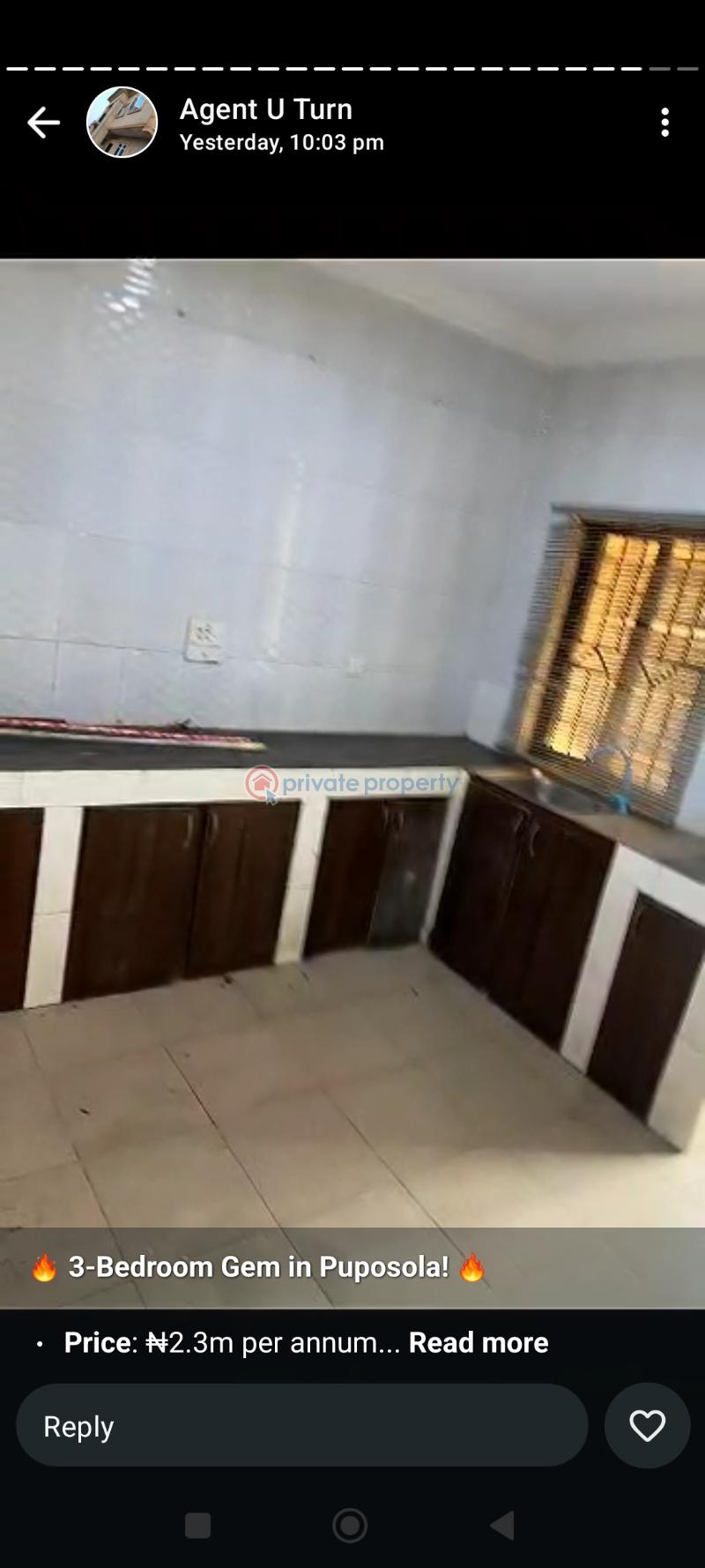 3 bedroom Block Of Flats For Rent Puposola Abule Egba Lagos - 7