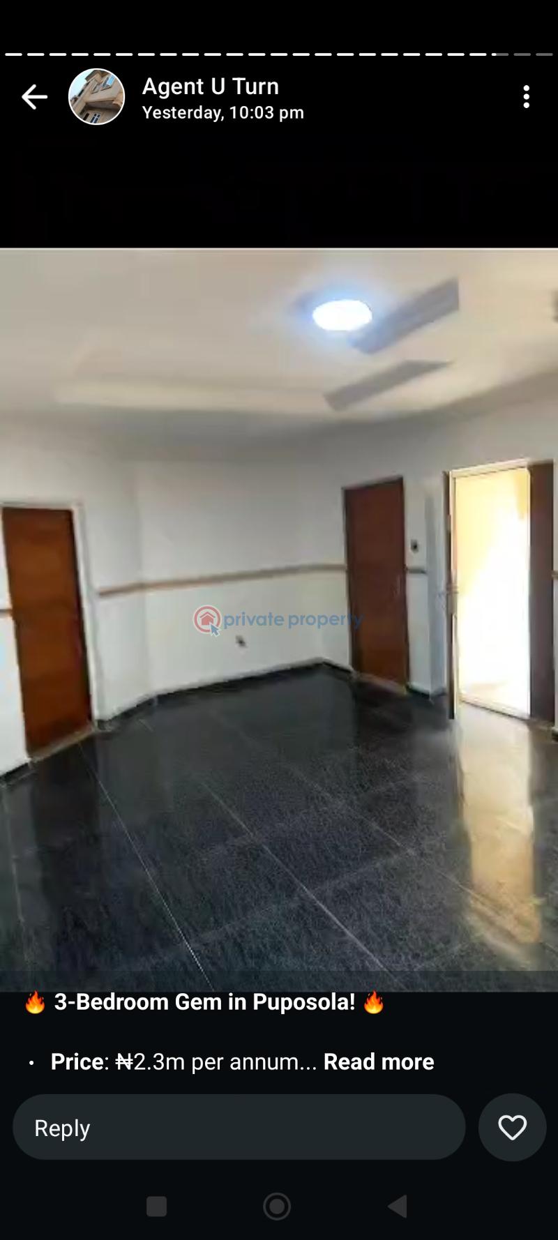 3 bedroom Block Of Flats For Rent Puposola Abule Egba Lagos - 3