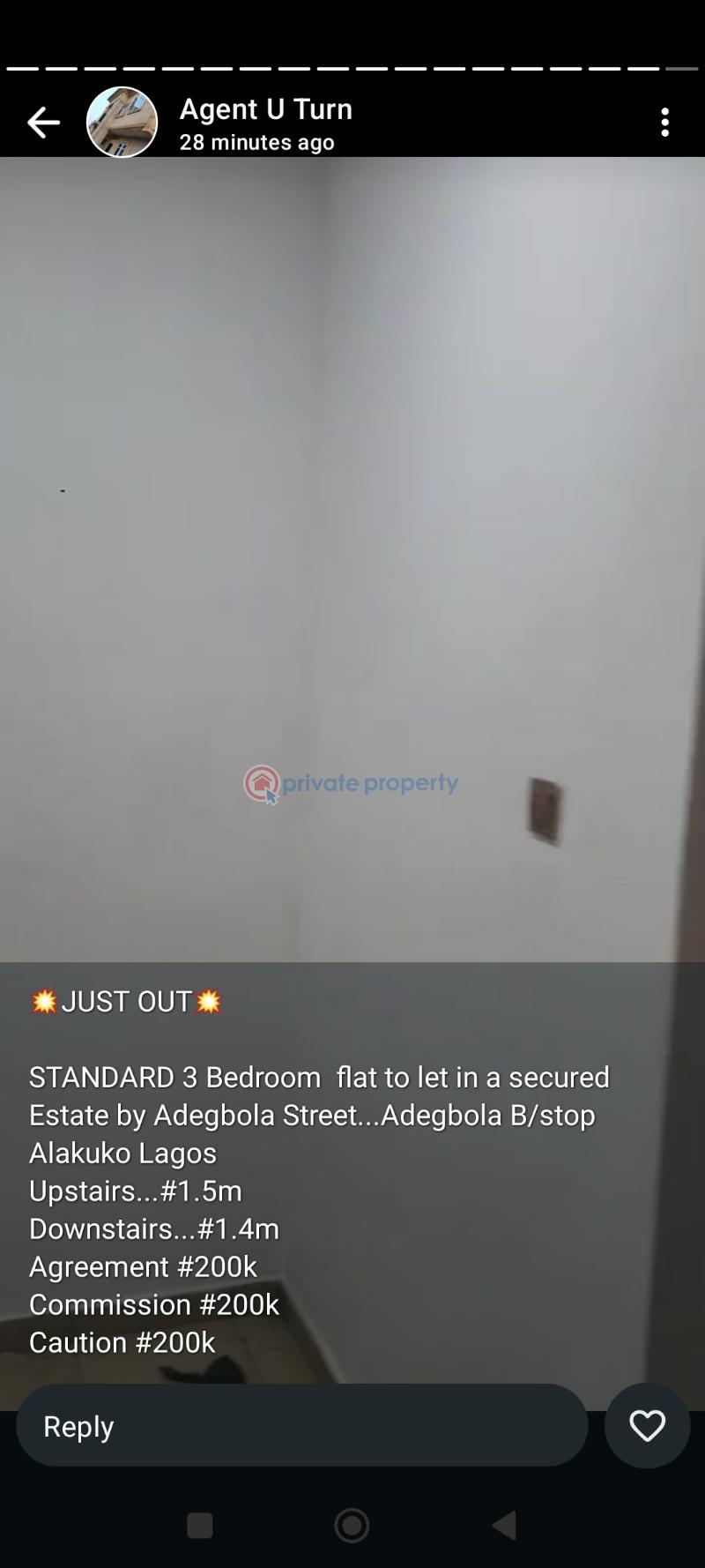 3 bedroom Block Of Flats For Rent Adegbola Street By Qdegbola Bus Stop Alakuko Ojokoro Abule Egba Lagos - 8