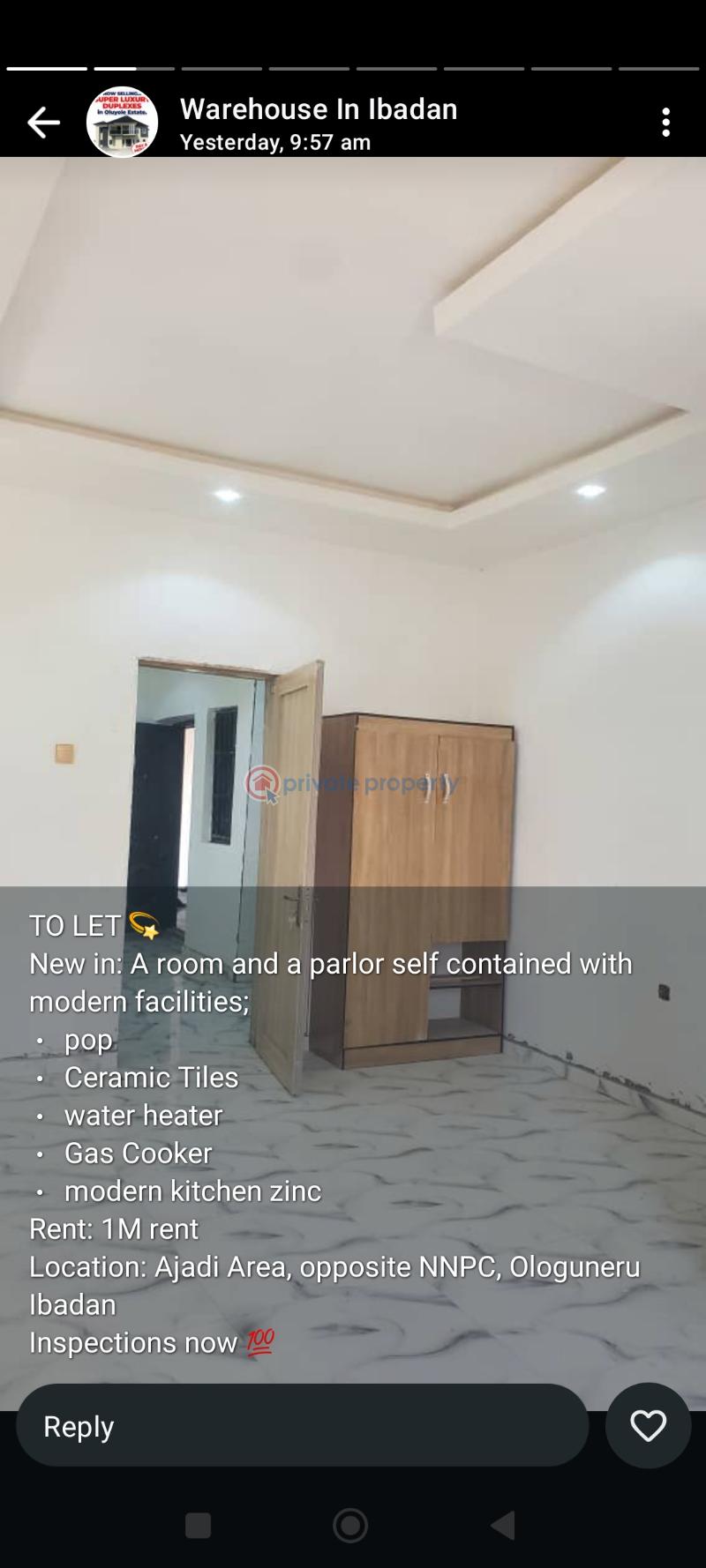 1 bedroom Mini Flat For Rent Ologuneru Eleyele Ibadan Oyo