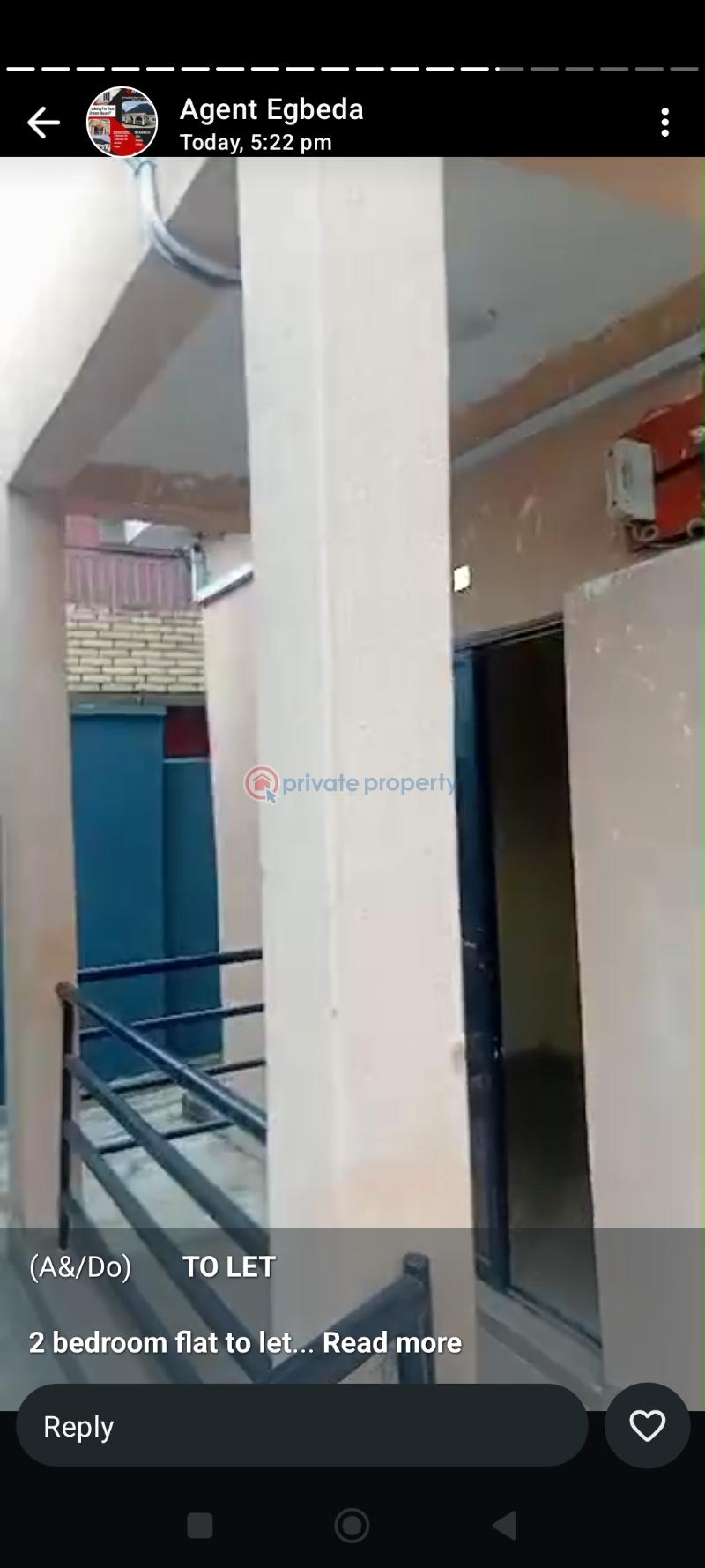 2 bedroom Block Of Flats For Rent Dopemu At The Back Of Shoprite Shopping Mall Dopemu  Agege Lagos - 2