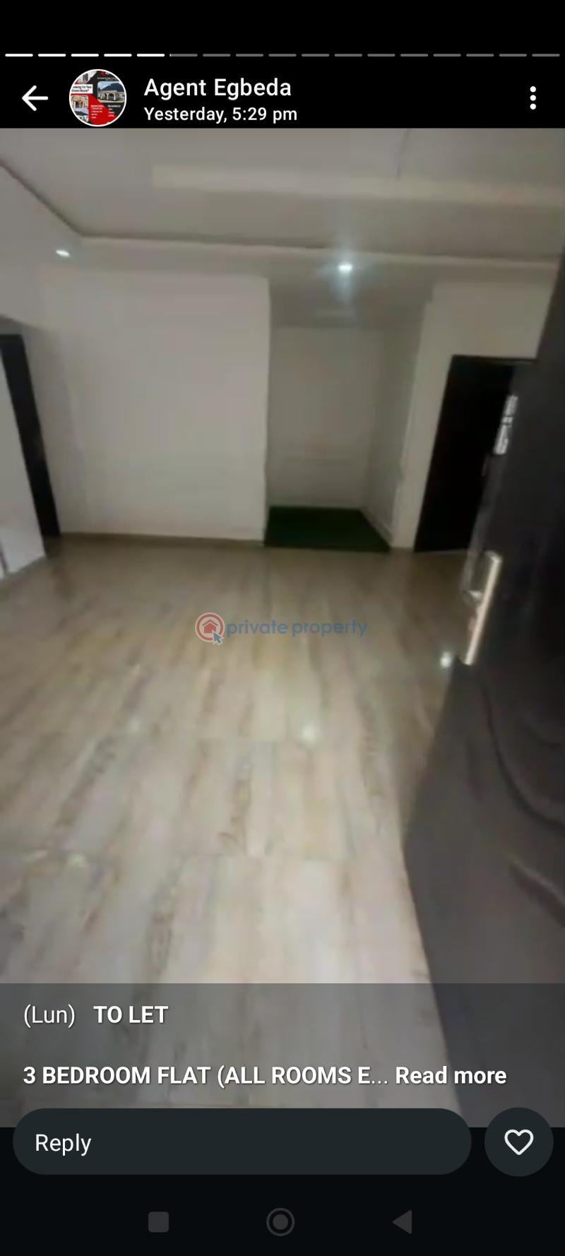 3 bedroom Block Of Flats For Rent Wole Omo Osho Street Gowon Estate Extension Gowon Estate Ipaja Lagos - 1