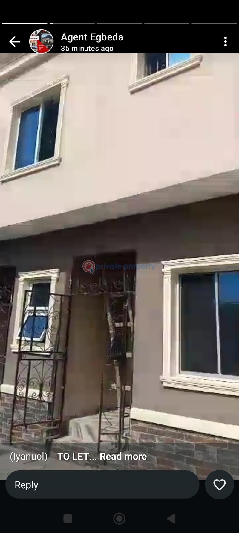 A very neat and standard 2 bedrooms flat in the heart of egbeda - 1 2 bedroom Block Of Flats For Rent Off Lion Of Judah, Egbeda Alimosho Lagos - 1