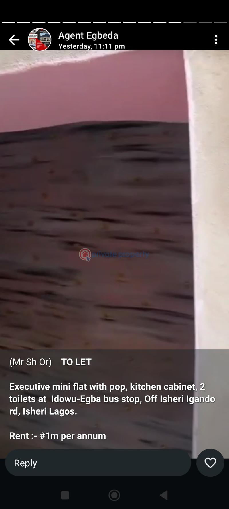 1 bedroom Mini Flat For Rent Idowu Egba Bus Stop Isheri Igmado Road Isheri Egbe/Idimu Lagos - 0