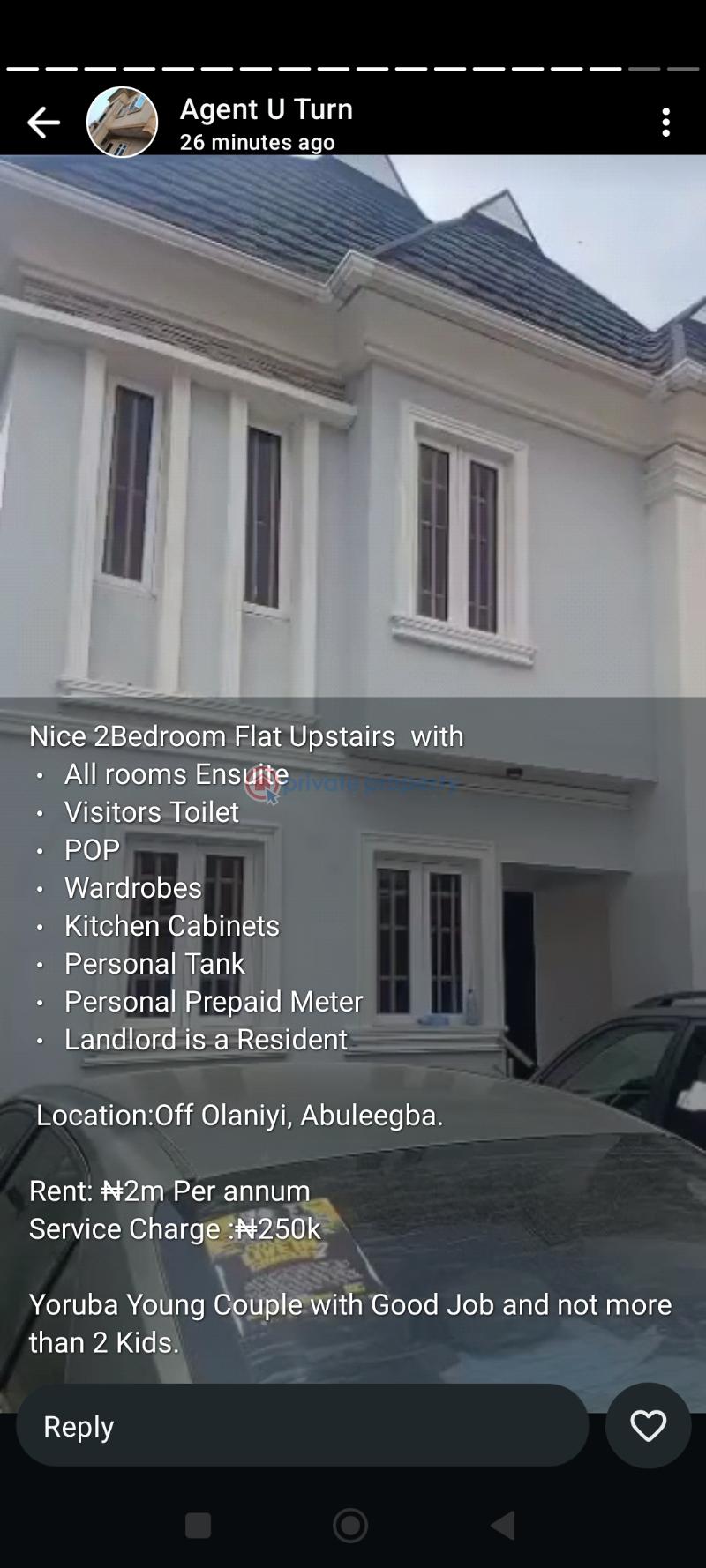 2 bedroom Block Of Flats For Rent Off Olaniyi Abule Egba Abule Egba Lagos - 0
