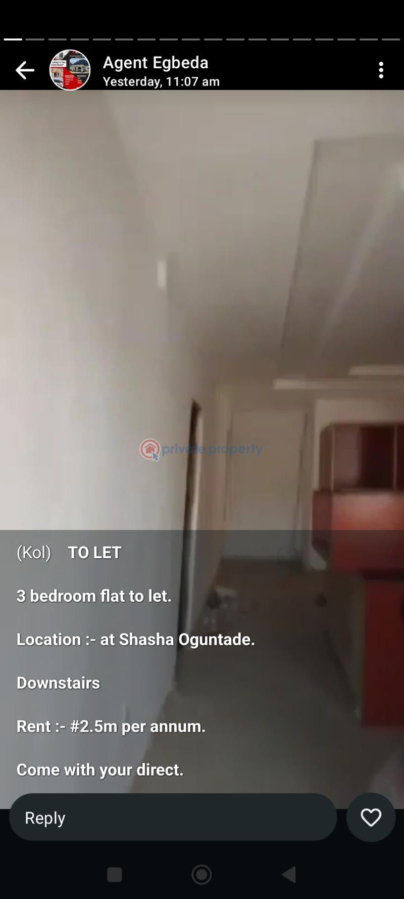 3 bedroom Mini Flat For Rent Shasha Oguntade Shasha Alimosho Lagos - 0