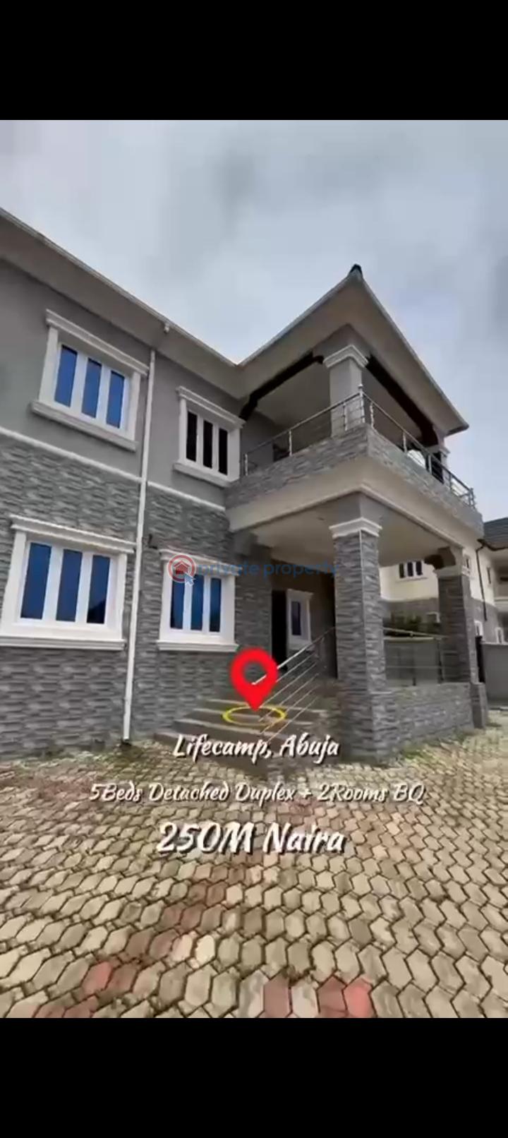 5 bedroom Detached Duplex For Sale Lifecamp Abuja Area 1-11 Abuja Phase 1  - 0
