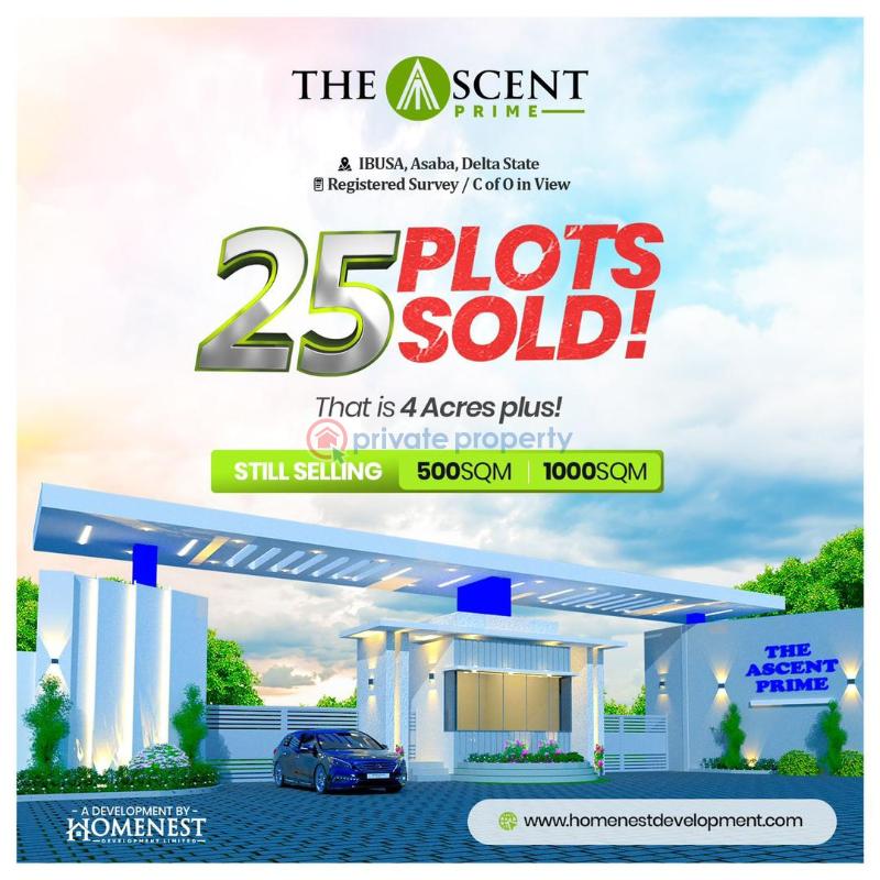 Residential Land For Sale Admiralty University, Chinese Construction Company* *delta State Immigration Office* *federal Road Safety Corps • *asaba International Airport* • *koka Round About. Asaba Delta - 2